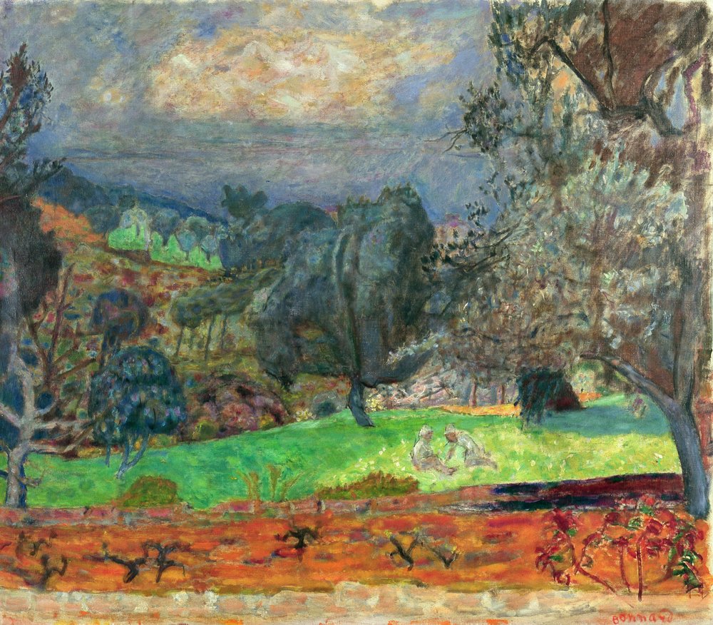 Paysage avec coucher de soleil, 1927 | Pierre Bonnard